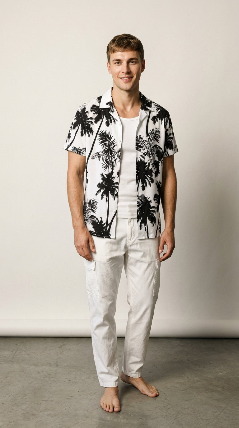 Palm Print | Chemise Tropicale