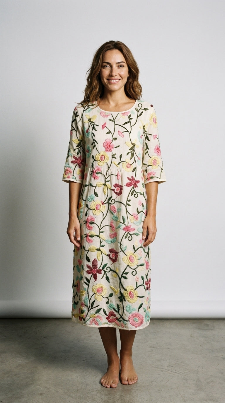 Selene | Floral Print Casual Dress