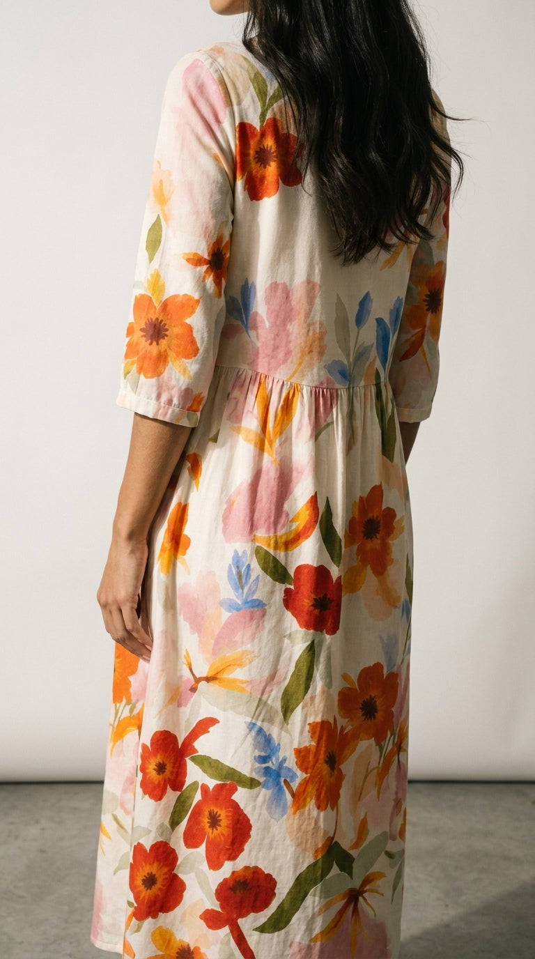 Faye | Floral Print Casual Dress