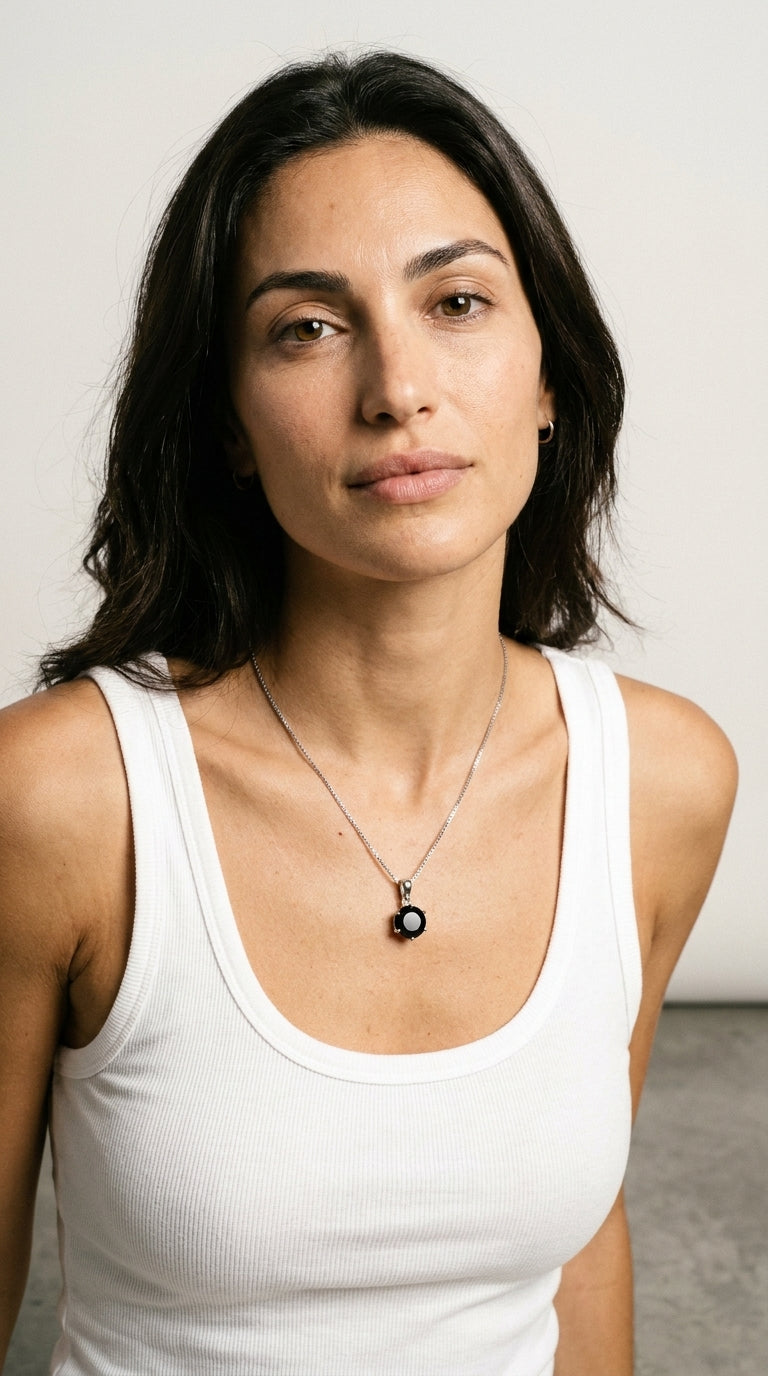 Crystal | Diamond Necklace Silver