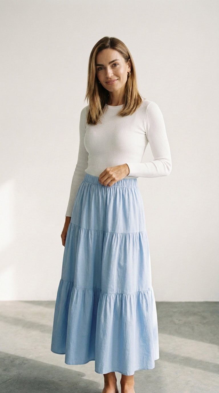 Midi Pleated | Jupe Élégante Plissée