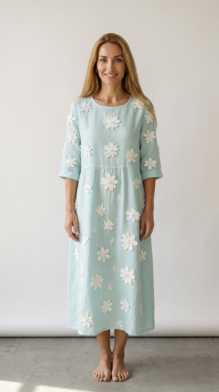 Marbella | Floral Print Casual Dress