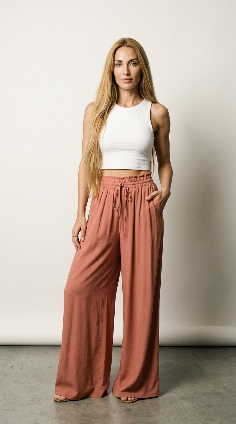 Palazzo | Pantalon Fluide