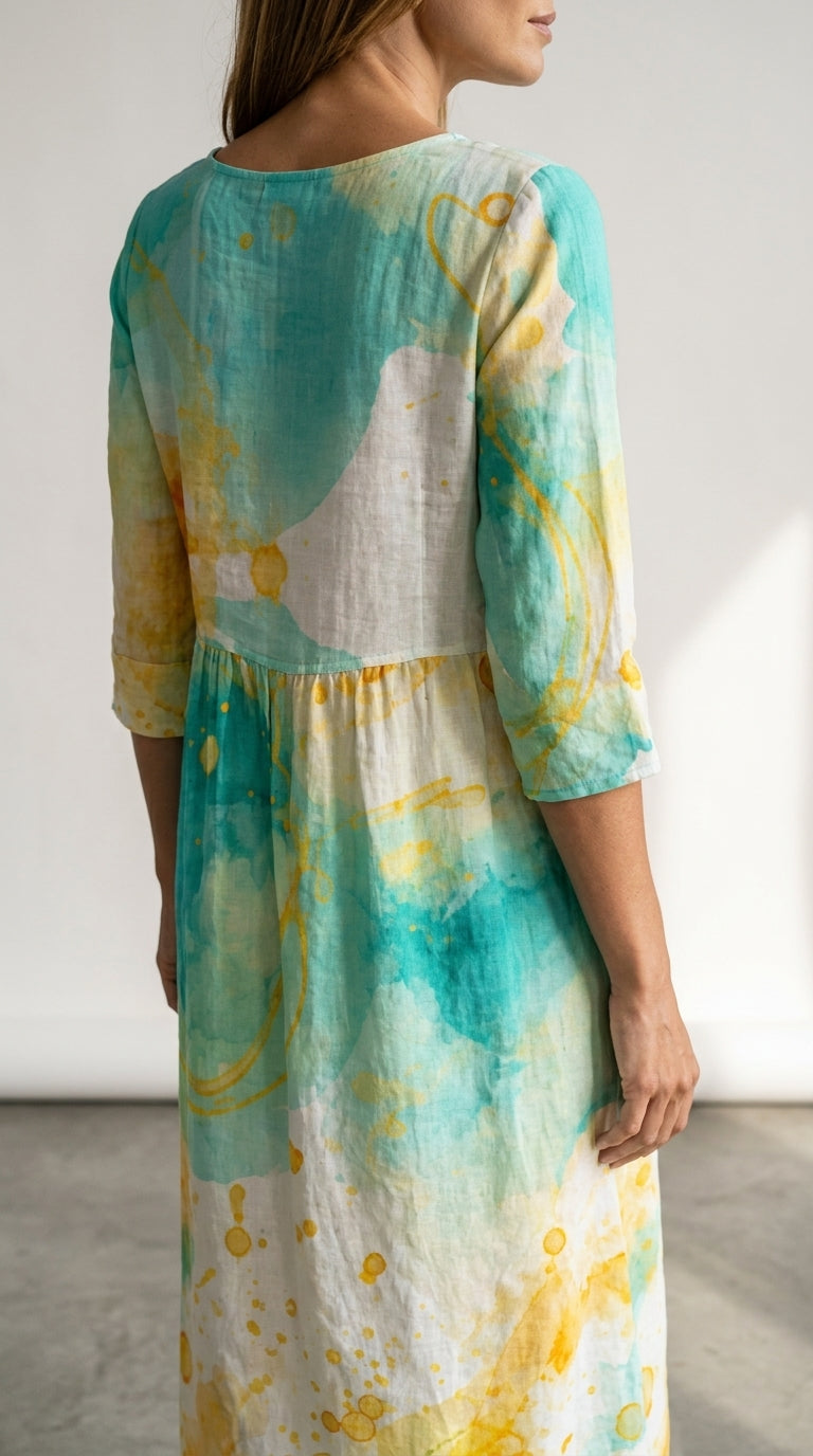Marina | Floral Print Casual Dress
