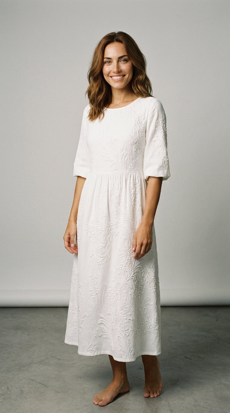 Alma | Floral Print Casual Dress