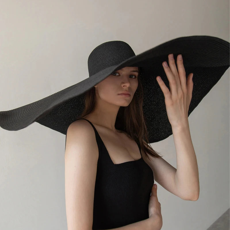 Riviera Noir | Oversized Hat