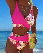 Jolina | Bikini con estampado floral en contraste
