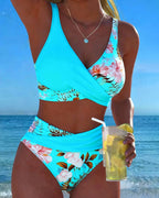 Jolina | Bikini con estampado floral en contraste