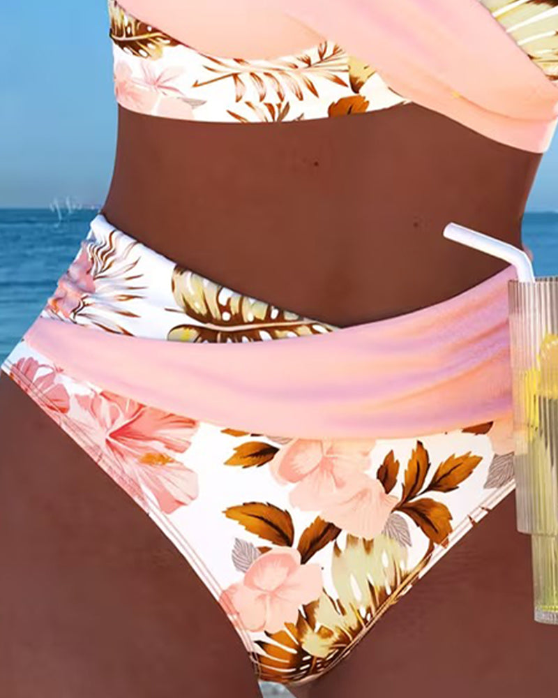 Jolina | Bikini con estampado floral en contraste