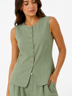 Sage | Conjunto de lino sofisticado
