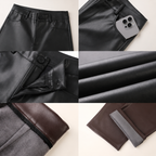 Edge | Pantalón wide leg efecto cuero