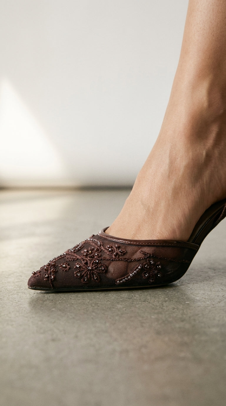 Slingback | Talons Brodés