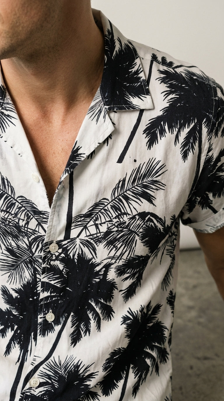 Palm Print | Chemise Tropicale