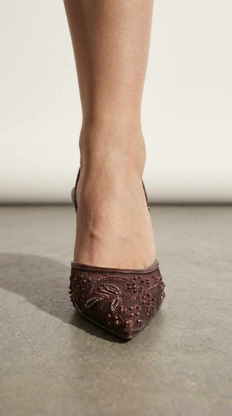 Slingback | Talons Brodés