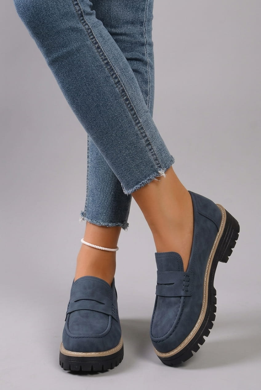Elsa | Mocassins à Plateforme Style College