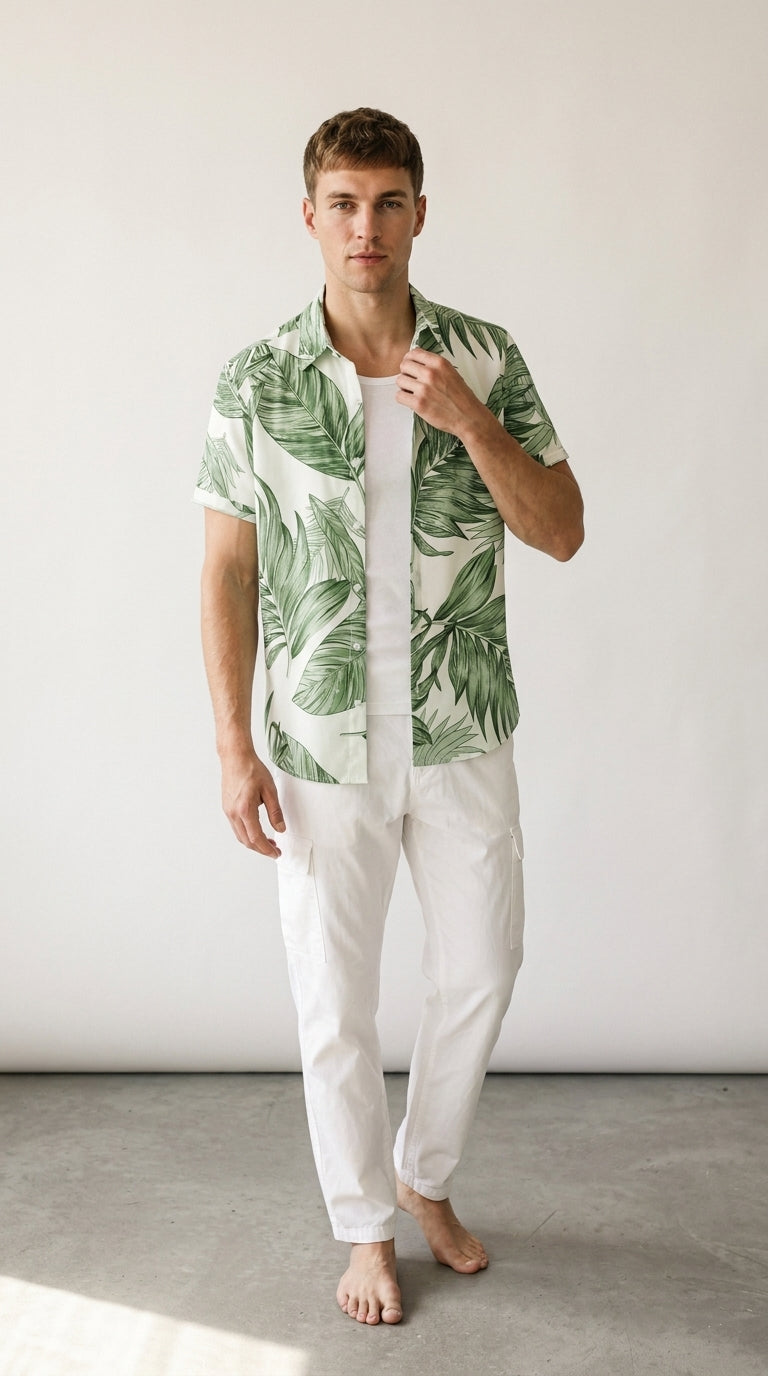 Palm Print | Chemise Tropicale