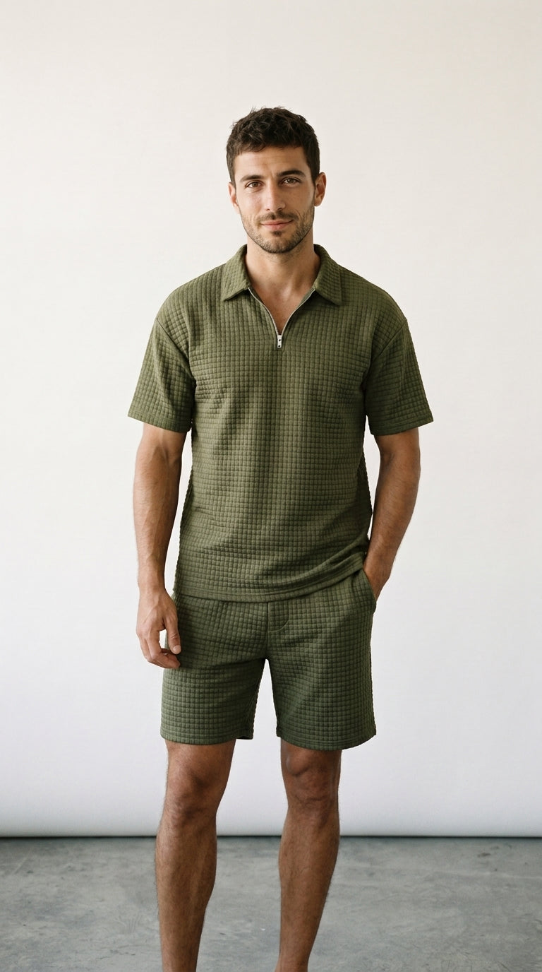 Knit Polo | Ensemble Polo & Short