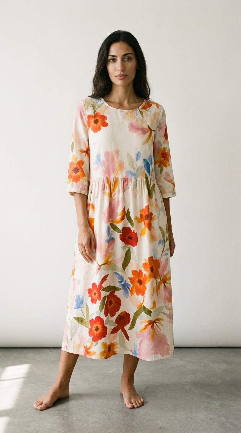 Faye | Floral Print Casual Dress