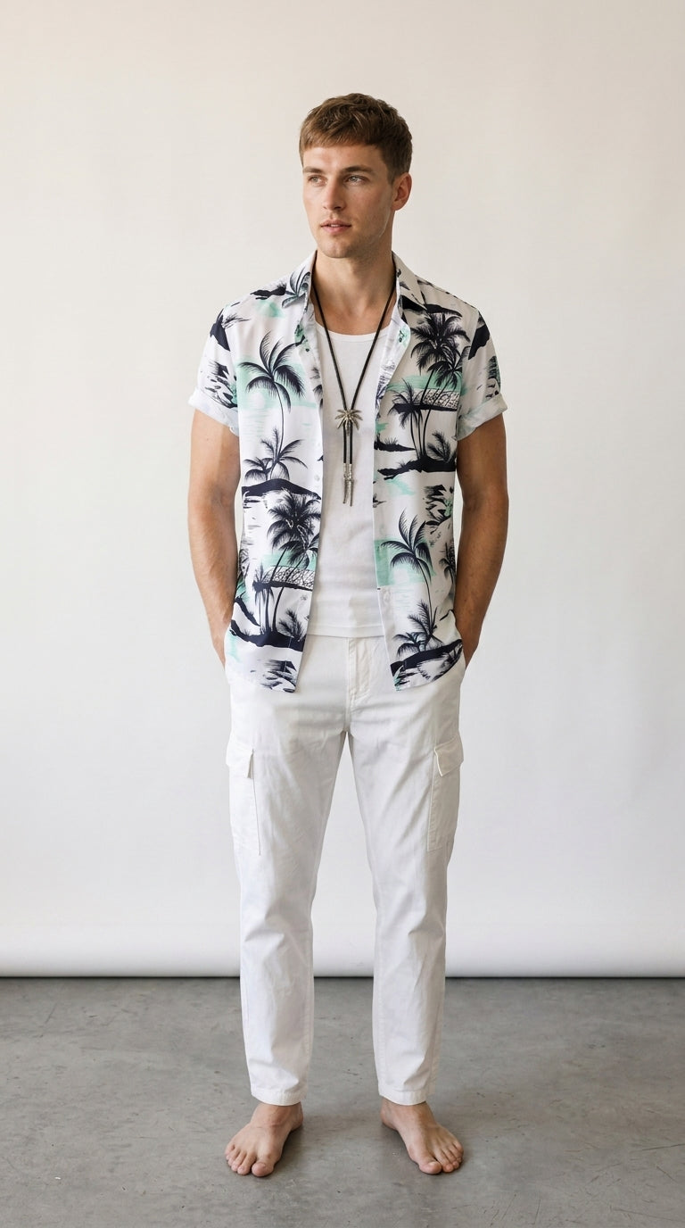 Palm Print | Chemise Tropicale