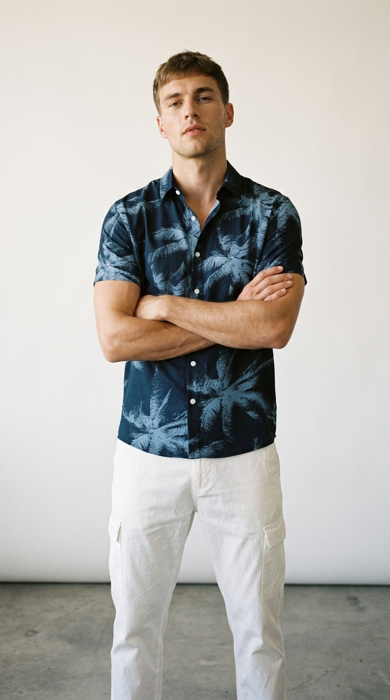 Palm Print | Chemise Tropicale