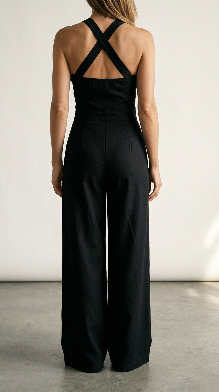 Bianca | Linen and Cotton Jumpsuit