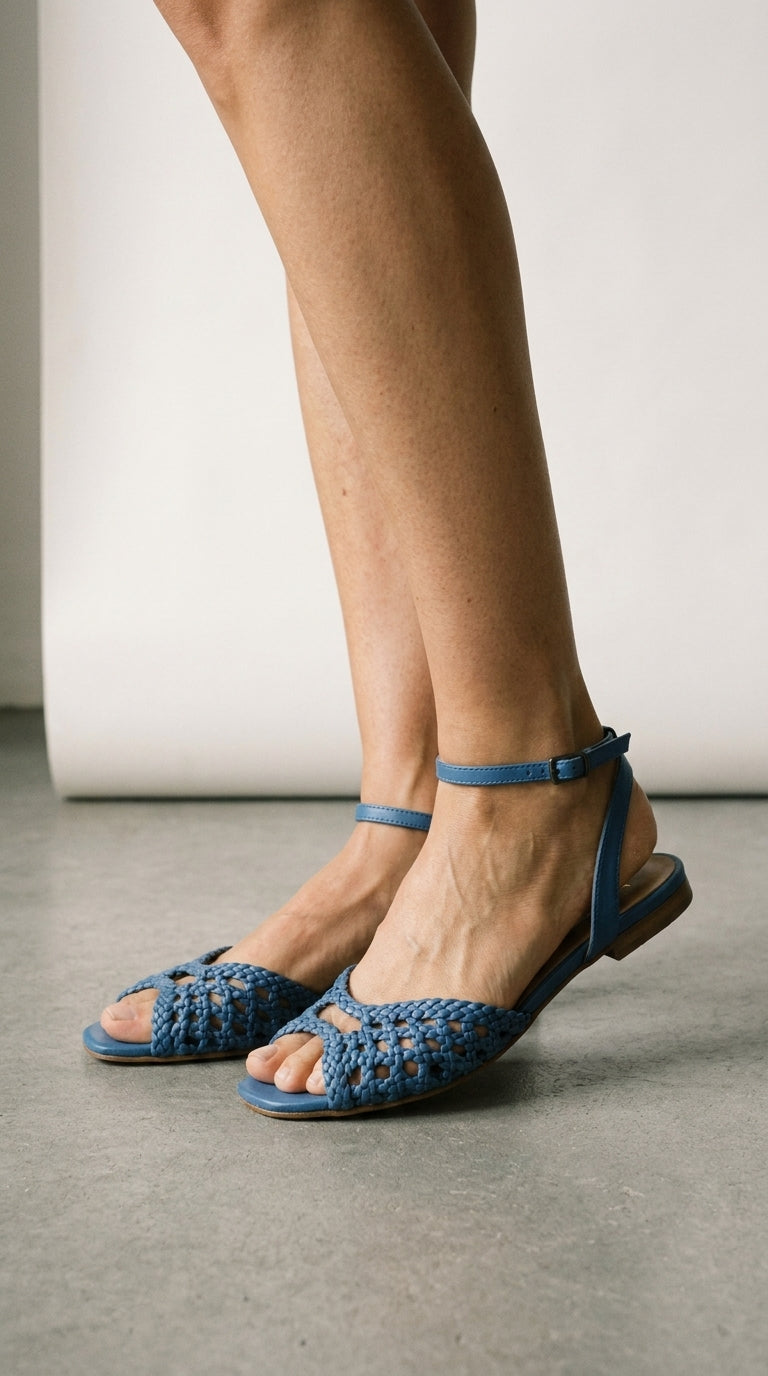 Isadora | Woven Flat Sandals