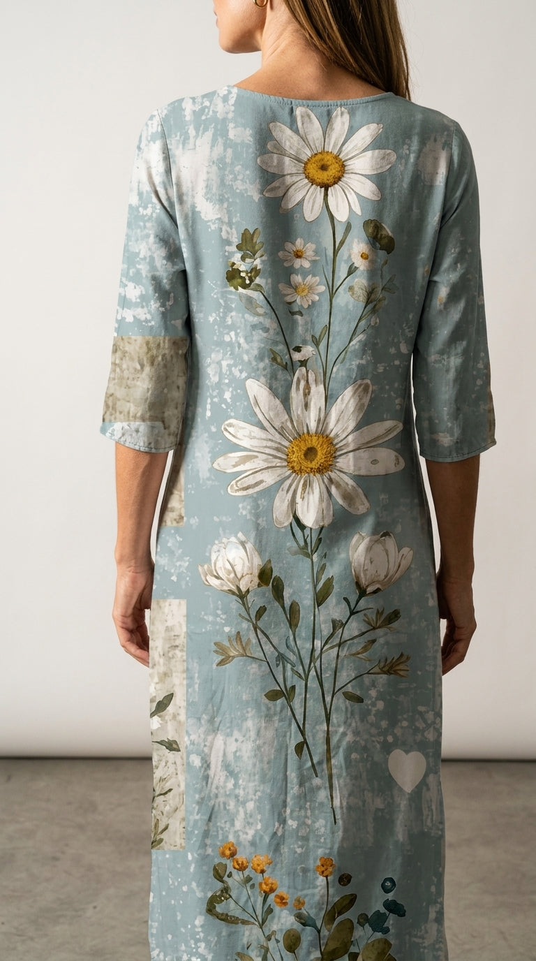 Iris | Floral Print Casual Dress