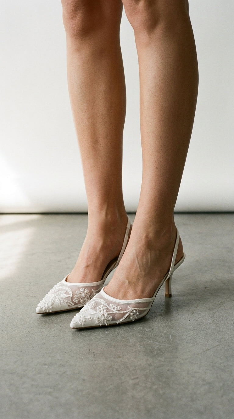 Slingback | Talons Brodés