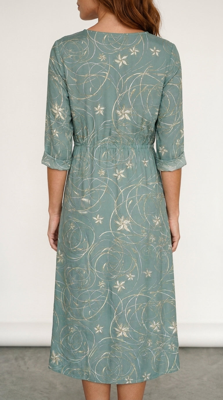 Delfina | Floral Print Casual Dress
