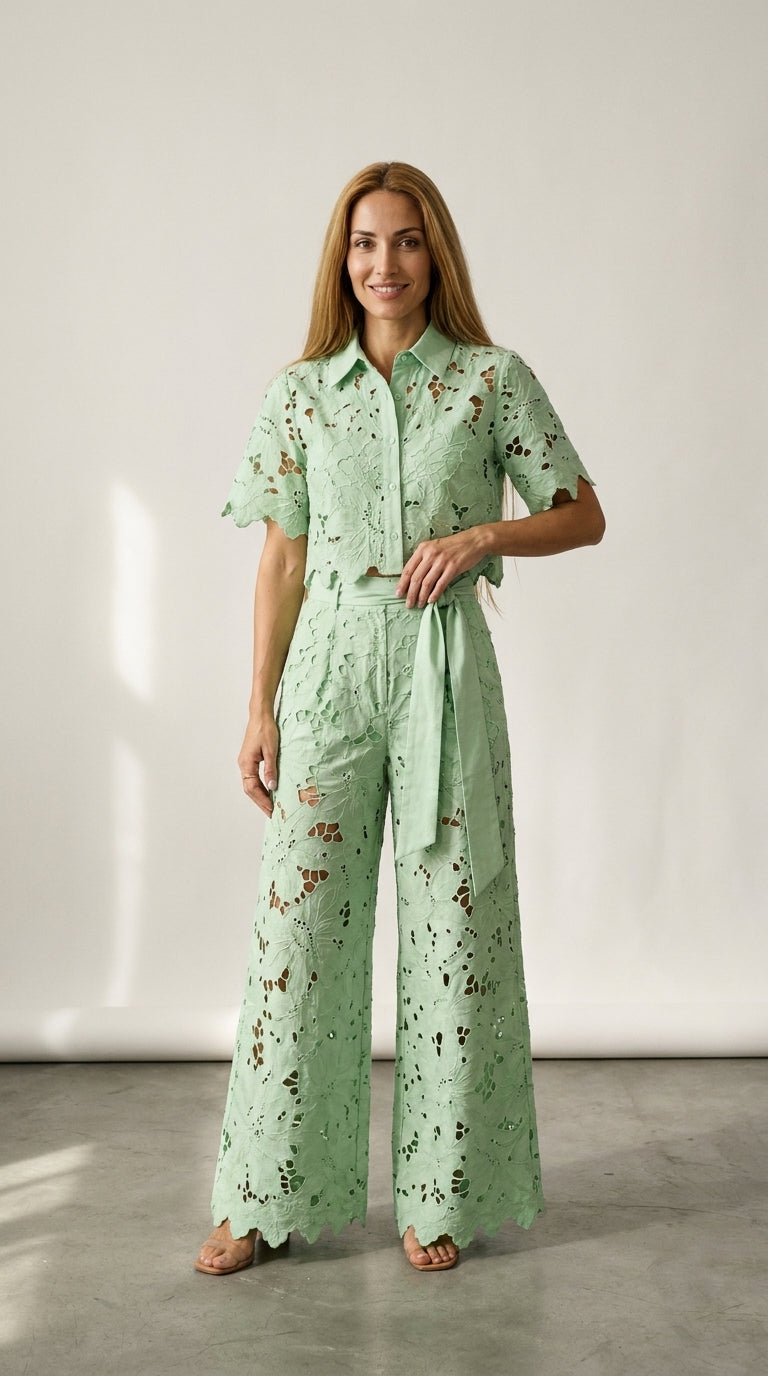 Isabela | Floral Lace Set