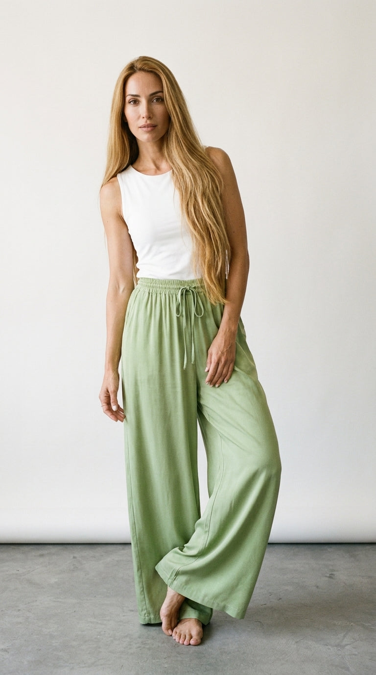 Palazzo | Pantalon Fluide