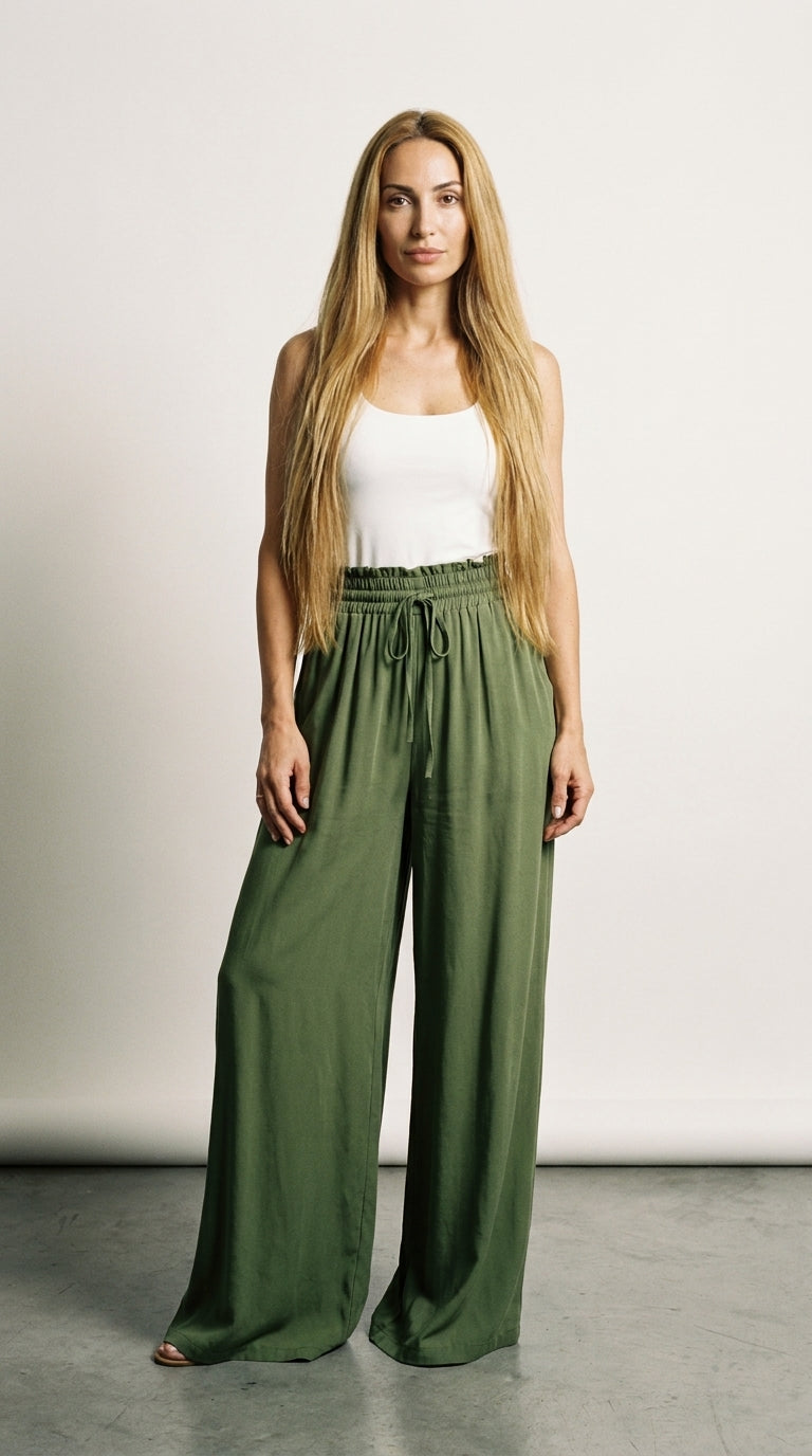 Palazzo | Pantalon Fluide