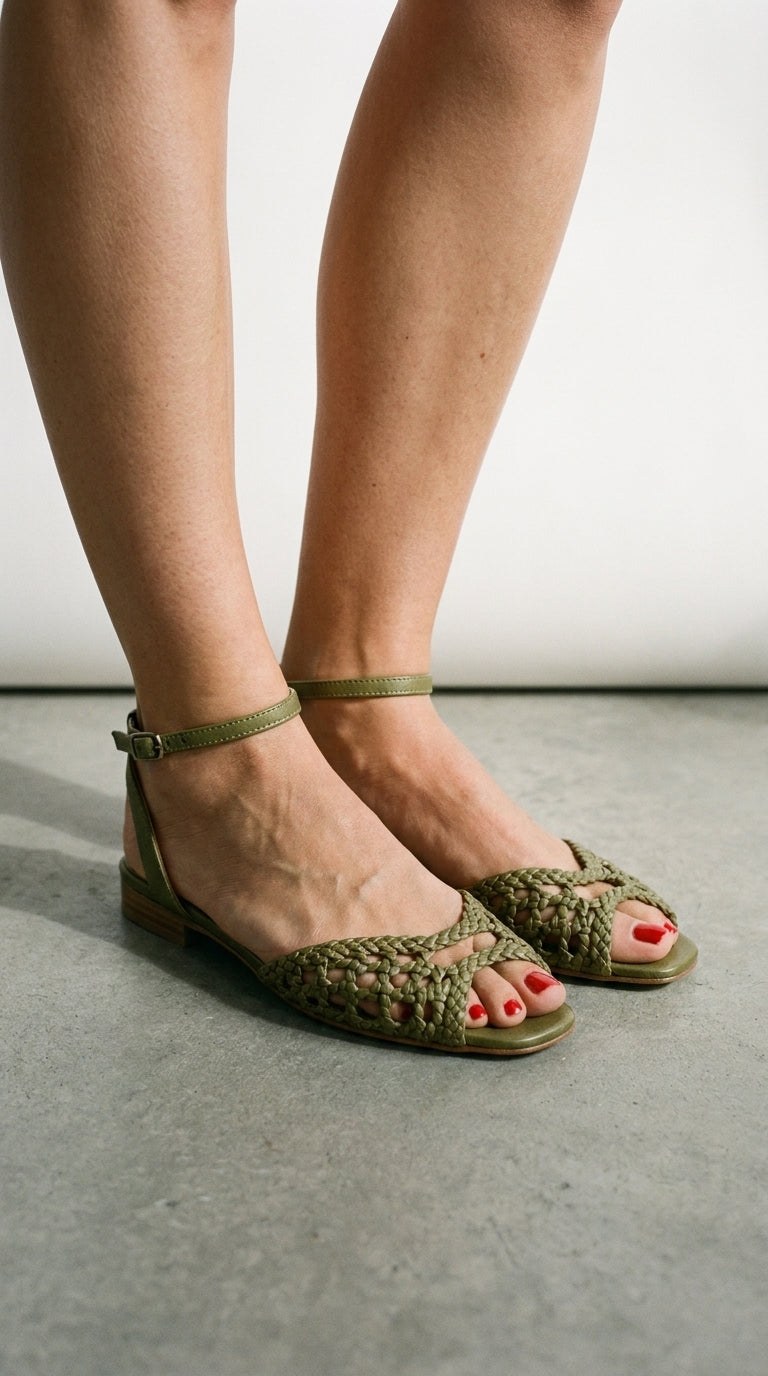 Isadora | Woven Flat Sandals