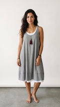Lira | Sleeveless Layered-Effect Dress