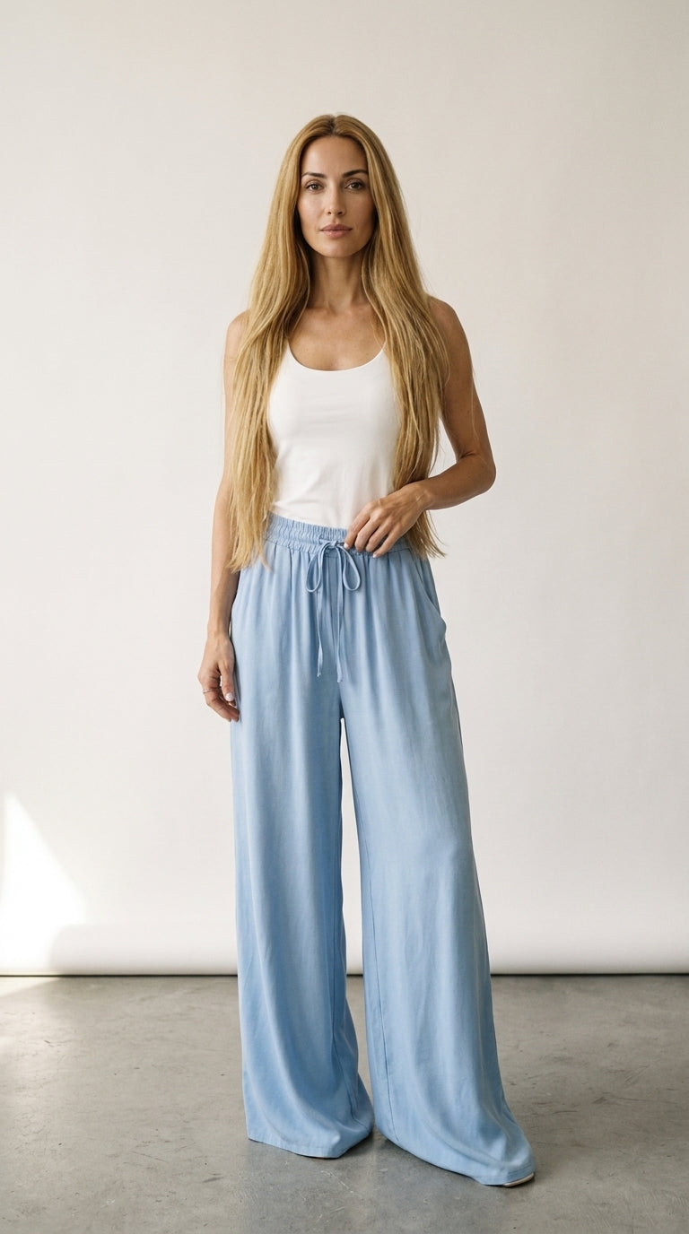 Palazzo | Pantalon Fluide