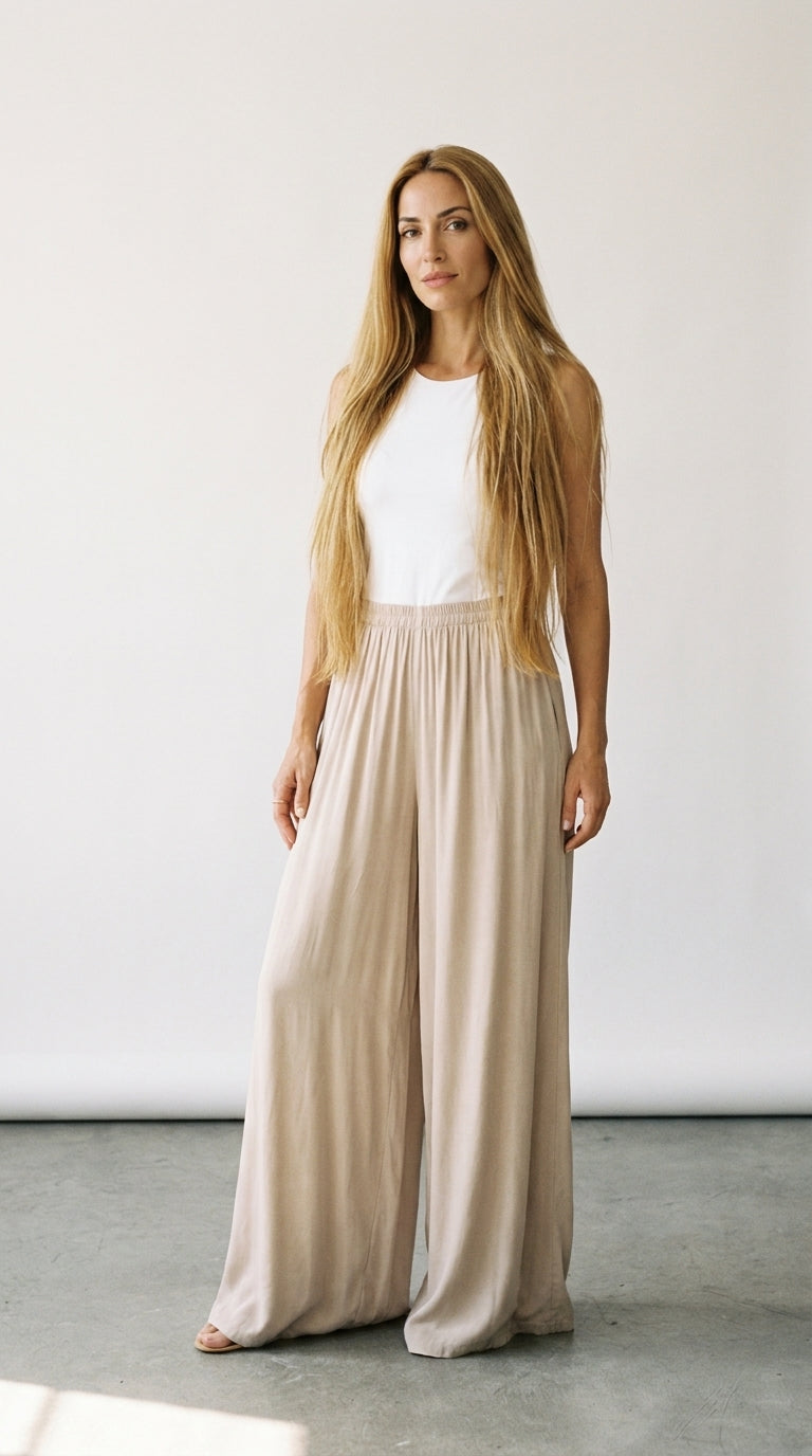 Palazzo | Pantalon Fluide