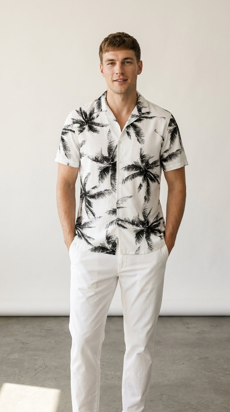 Palm Print | Chemise Tropicale