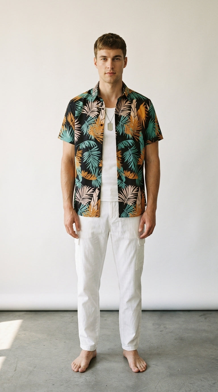 Palm Print | Chemise Tropicale