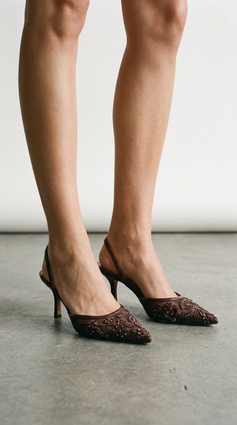 Slingback | Talons Brodés