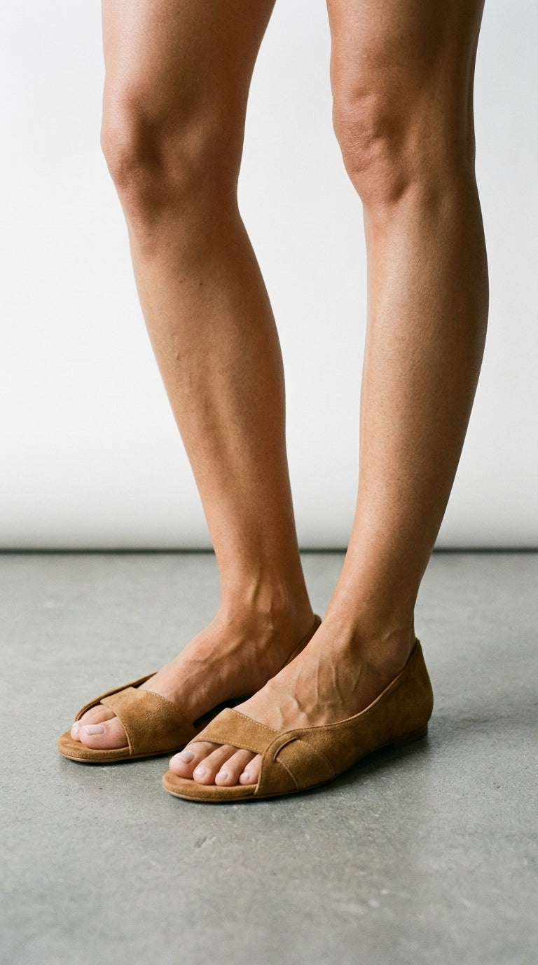 Joselin | Suede Slingback Casual Sandals