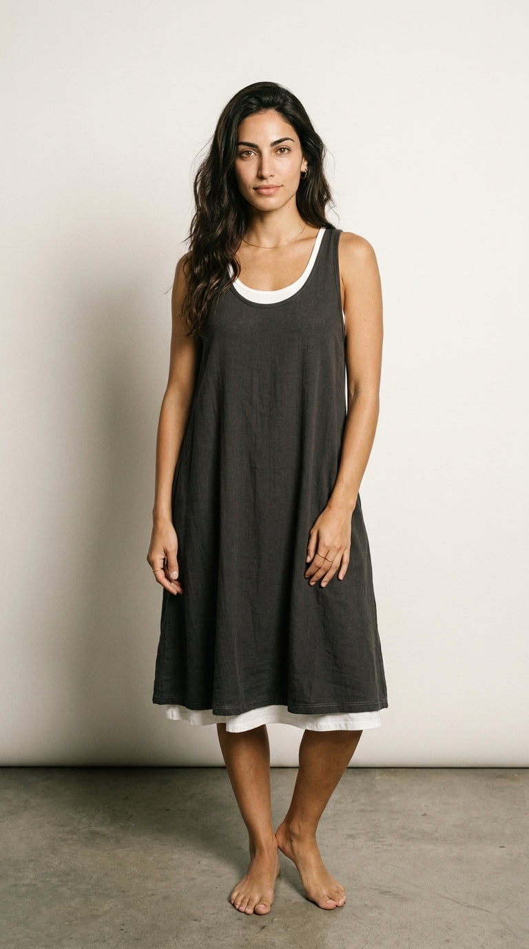 Lira | Sleeveless Layered-Effect Dress