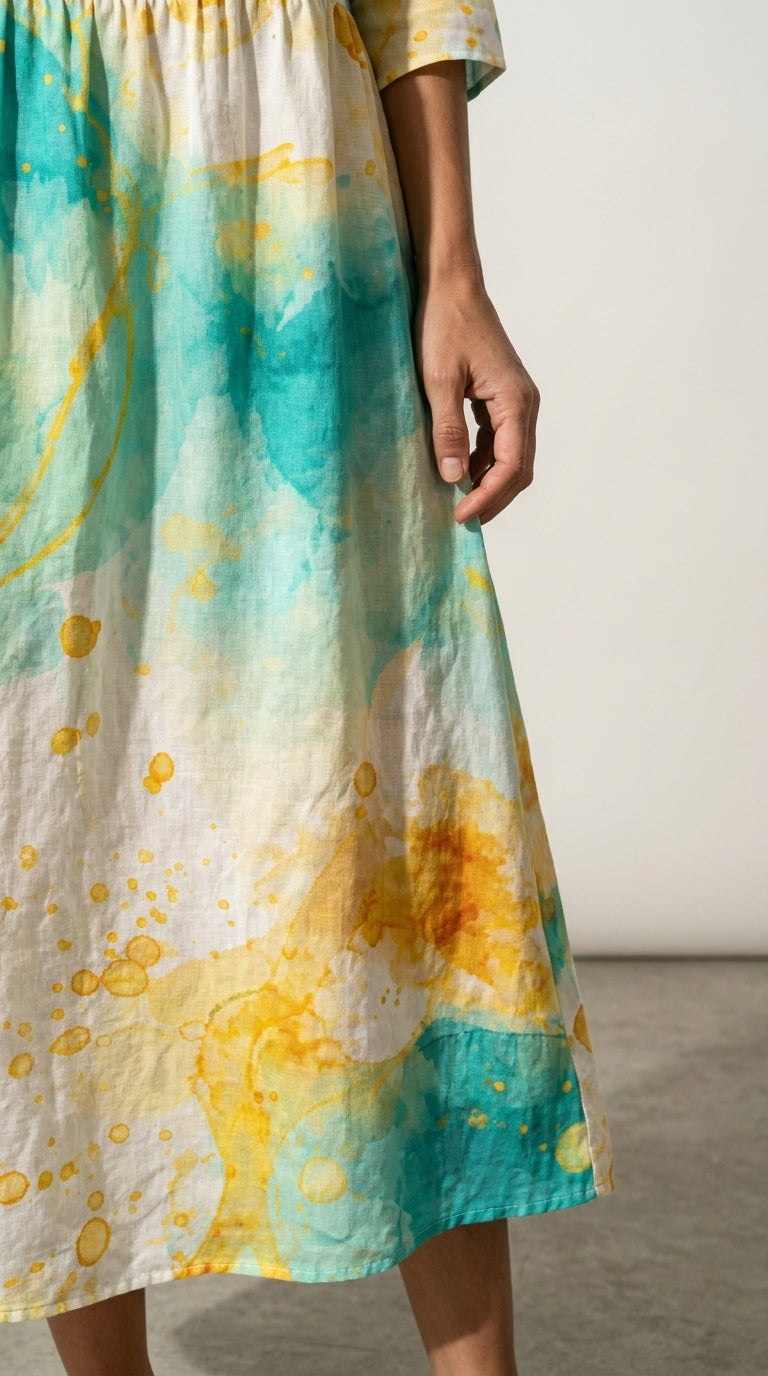 Marina | Floral Print Casual Dress