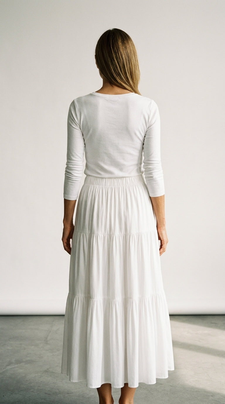 Midi Pleated | Jupe Élégante Plissée