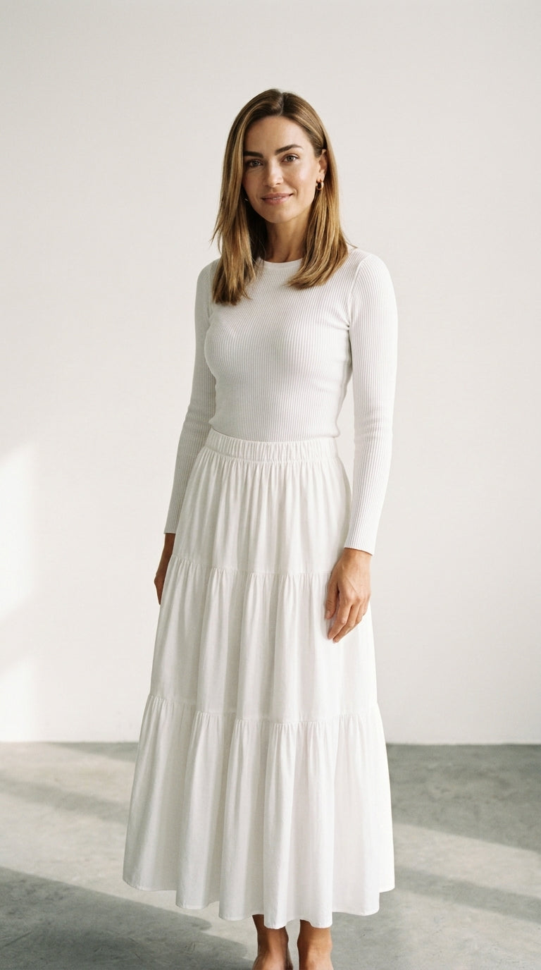 Midi Pleated | Jupe Élégante Plissée