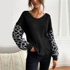 Leopard Print | Suéter knit manga
