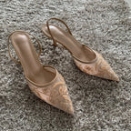 Slingback | Tacones bordados