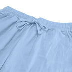 Relaxed Fit | Pantalón linen azul cielo