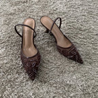 Slingback | Tacones bordados
