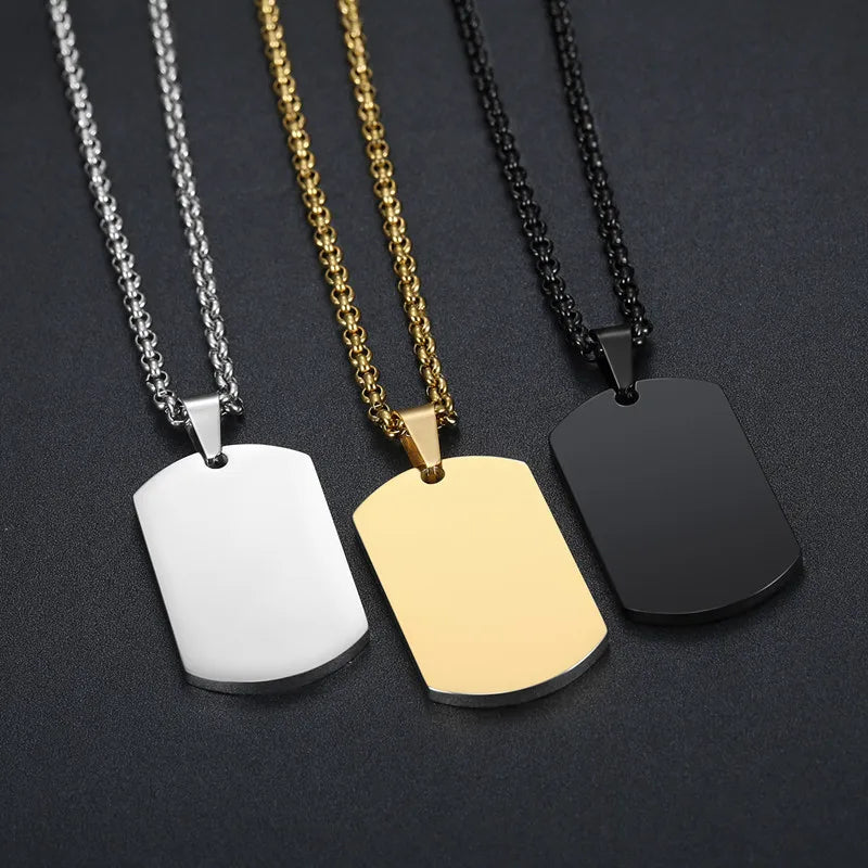 Minimal | Premium Steel Plate Necklace