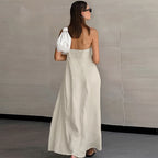 Strapless Flow | Vestido de caída fluida